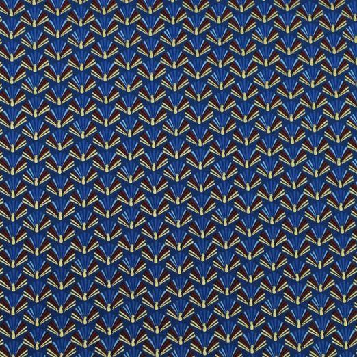 Baumwolle WEIHNACHTEN Foliendruck Fächer auf Dunkelblau Baumwolle WEIHNACHTEN Foliendruck Fächer auf Dunkelblau