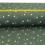 Baumwolle Midi Pirateskulls auf Grau