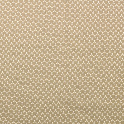 Baumwolle Darling Mini Totenköpfe Beige Baumwolle Darling Mini Totenköpfe Beige