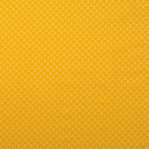 Baumwolle Darling Mini Totenköpfe Gelb