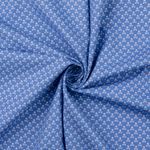 Coton Mini Têtes de Mort Bleu Fumé