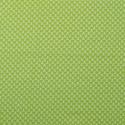 Baumwolle Darling Mini Totenköpfe Lime Baumwolle Darling Mini Totenköpfe Lime