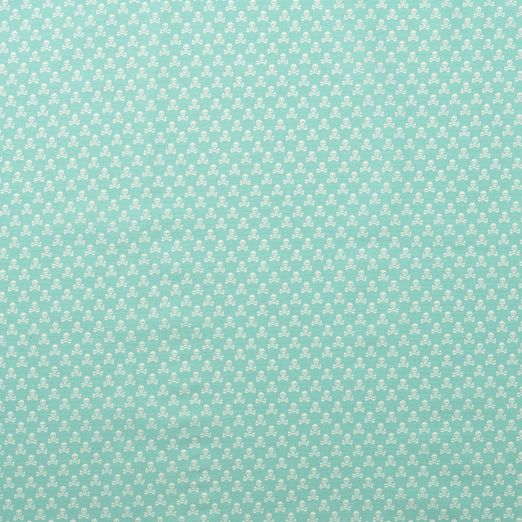 Baumwolle Darling Mini Totenköpfe Hellmint Baumwolle Darling Mini Totenköpfe Hellmint