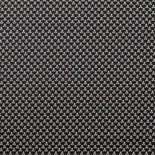 Baumwolle Darling Mini Totenköpfe Schwarz