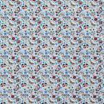 Baumwolle Coloured Skulls auf Aqua