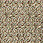 Baumwolle Kleine Blumen Skulls auf Khaki