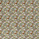 Coton Crânes Colorés sur Kaki