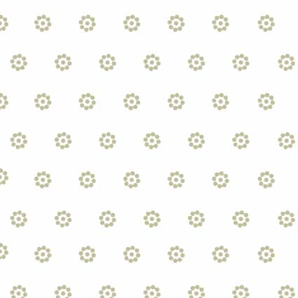 Musselin Double Gauze Margeritenblüten auf Weiß BIO