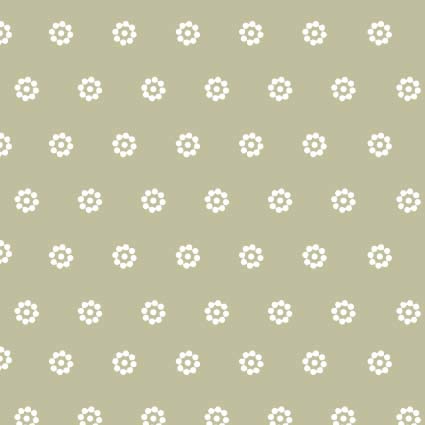 Musselin Double Gauze Margeritenblüten auf Beige BIO