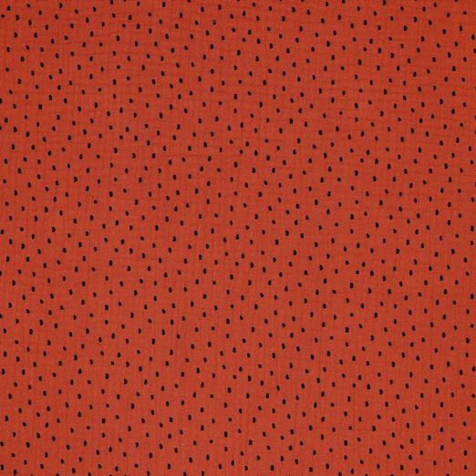 Musselin Brush Strokes Blutorange BIO Musselin Brush Strokes Blutorange BIO