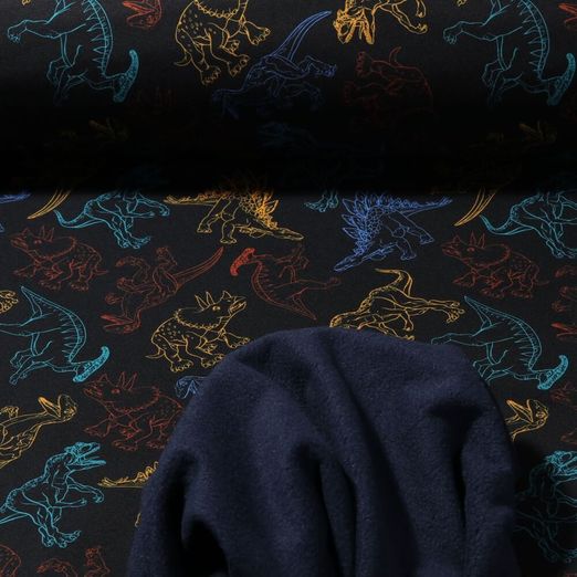 Softshell - Digitaldruck Dinos Navy