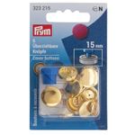 Prym Überziehbare Knöpfe - mit Werkzeug - 15mm - goldfarbig - 6 Stück-1