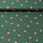 Baumwoll-Popeline - Weihnachtswichtel Tannengrün