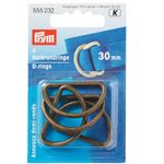 Prym Anneau demi-rond 30mm laiton - 4 pièces-1