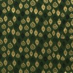 Baumwolle Popeline - Weihnachtsschmuck Grün Gold