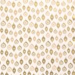 Baumwolle Popeline - Weihnachtsschmuck Ecru Gold