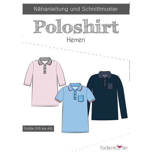 Poloshirt - Herren - Papierschnittmuster