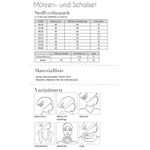Mützen-Schal-Set - Damen/Herren/Kinder - Papierschnittmuster-1