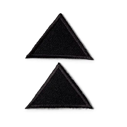 PRYM Patch - Triangle - Petit - Noir - 2 pièces