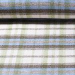 Mantelstoff - Flausch Karo Olive