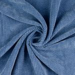 Velours côtelé - large côtes bleu jean