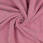 Velours côtelé large rose