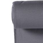 Puño Canalé Fino Uni Gris