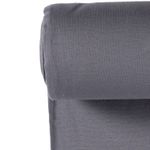 Bündchen Feinripp Uni Grau