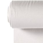 Puño Canalé Fino Liso Aluminio Gris Claro