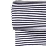 Bord-côte - Rayé Bleu Foncé Blanc Teint Fil