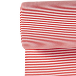 Streifenbündchen Small Rot/Weiß
