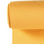 Bündchen Feinripp Uni Sonnengelb