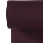 Bündchen Feinripp Uni Bordeauxrot