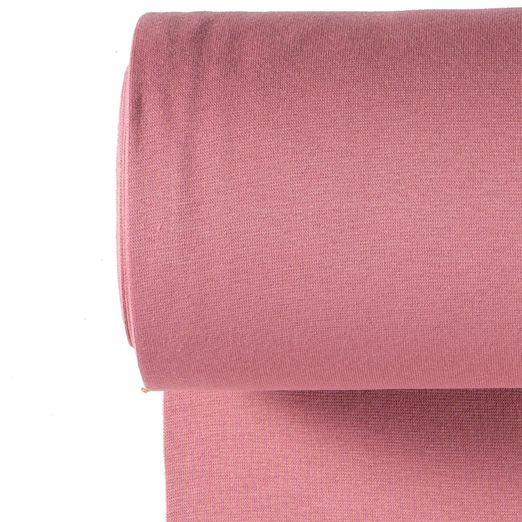 Bündchen Feinripp Uni helles Altrosa