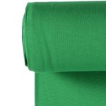 Puño de canalé fino liso verde