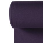 Puño Canalé Fino Liso en Violeta Oscuro