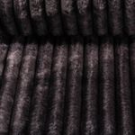 Fausse fourrure - Rayures Batik Noir