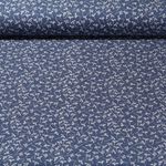 Jeans - Stretch Blümchen Blau