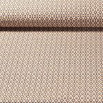 Tissu pour pantalon - Bengaline Stretch Motif en nid d&#039;abeille Beige