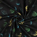 Softshell - Digitální tisk Planety Černá Žlutá