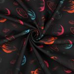 Softshell – Digitální potisk Planety černá růžová