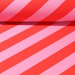 Sweat bio - impression numérique Stripemania Solid Rose Rouge