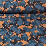 Viscose - Lurex Léopard Bleu marine foncé