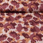 Viskose - Lurex Leo Ecru Bordeaux