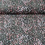 Viskose Popeline - Stretch Leo Dunkelgrün