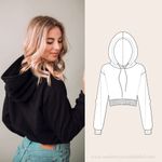 Cropped Hoodie - Schnittmuster eBook-1