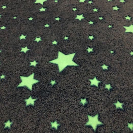 Wellness Fleece Glow in the Dark Sterne Blau Snaply