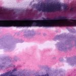Kuschelfleece - Tie Dye Fuchsia