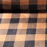 Polaire ultra douce - Carreaux bûcheron Camel