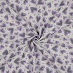 Sweat - Herzen Glitzer Ecru Melange Angeraut